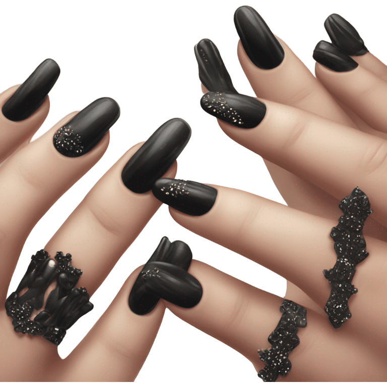 black nails emoji