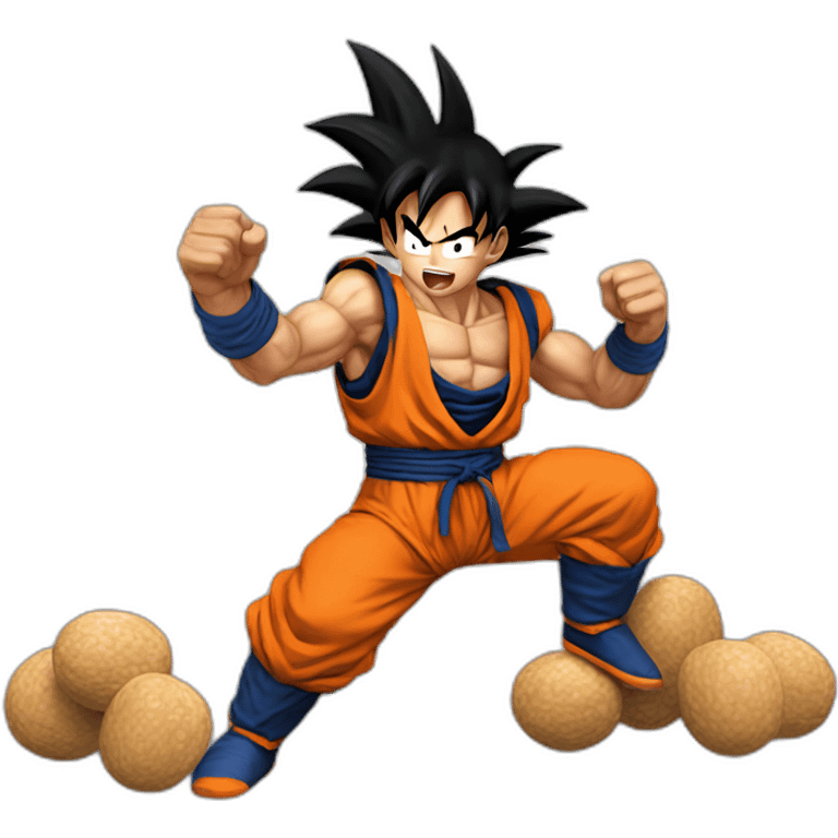 does goku clean nuts? emoji