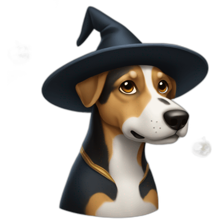 Chien sorcier emoji