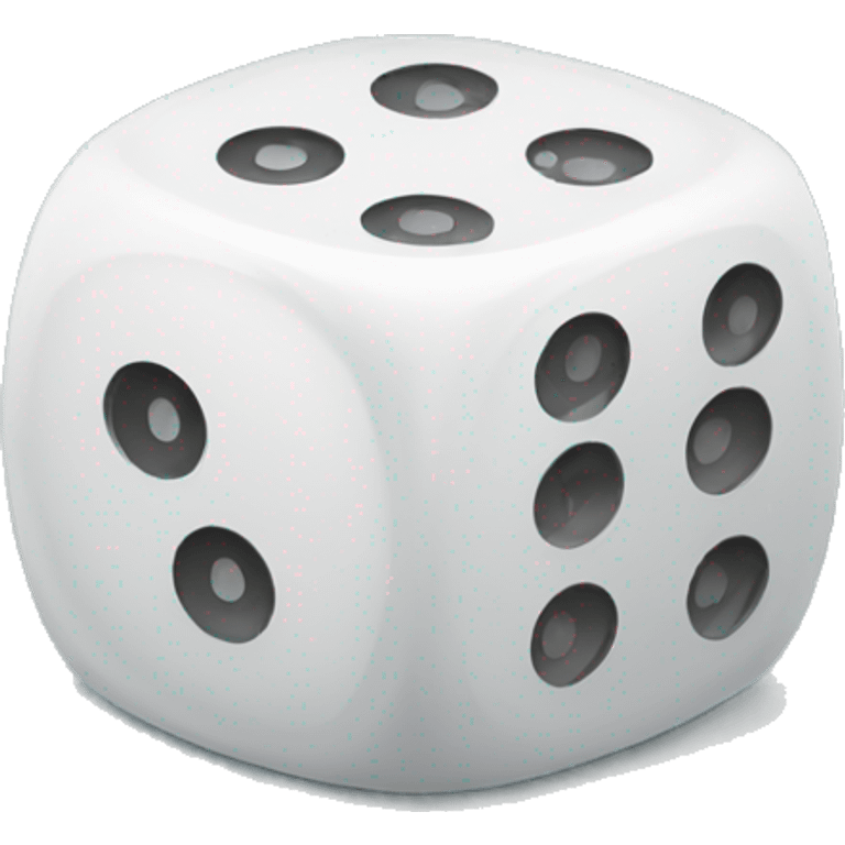 two dice, both being rolled emoji