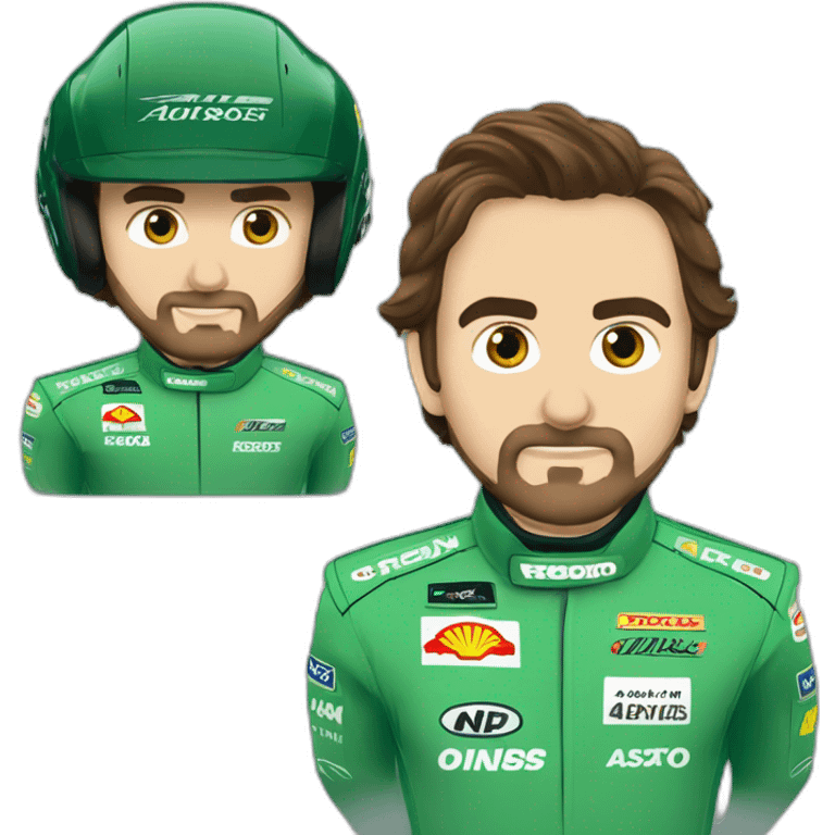 green fernando alonso f1 aston martin emoji