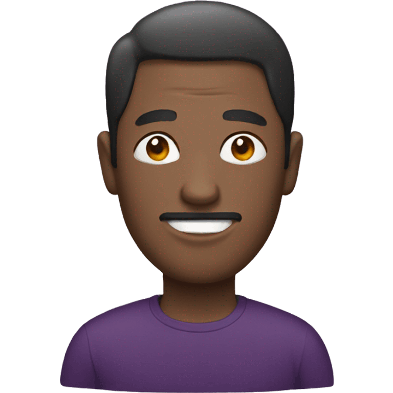 Man with eggplant emoji