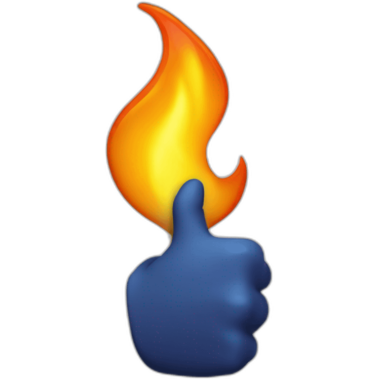 flame-cover-thumb-up emoji