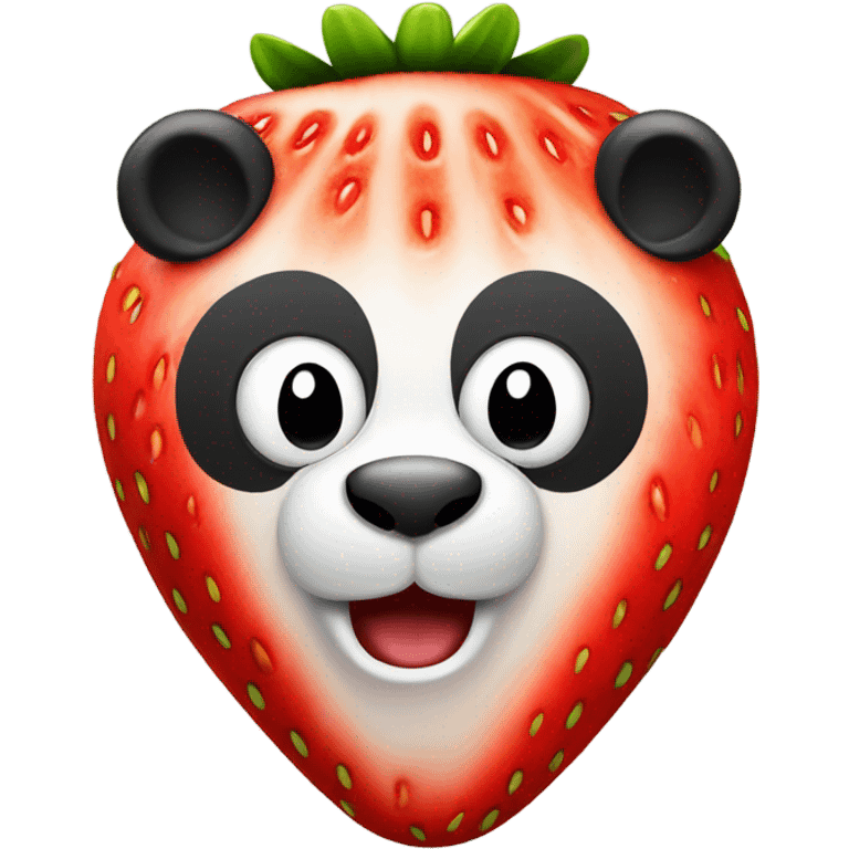 Strawberry panda emoji