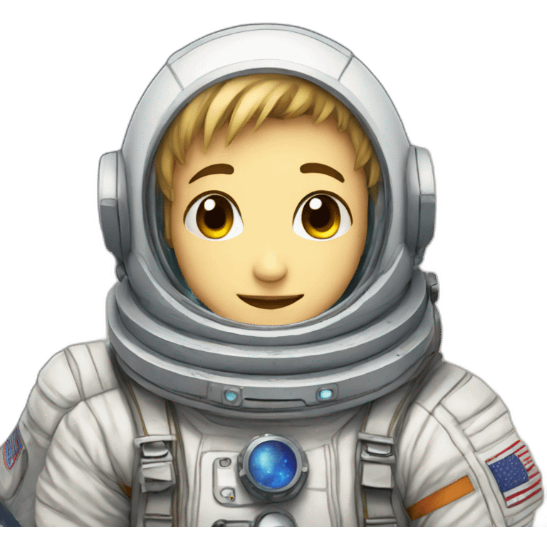 astronaut anime boy emoji