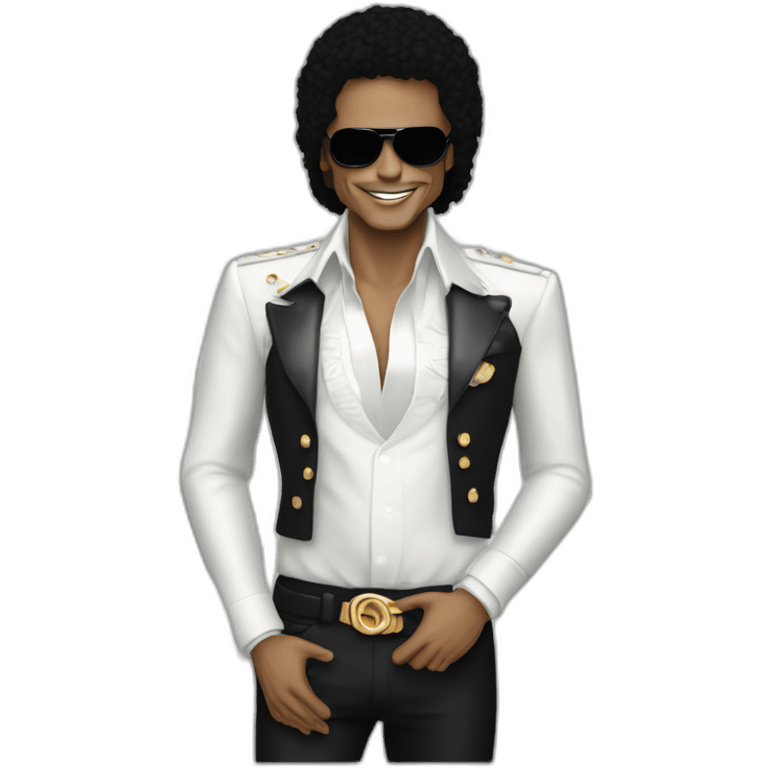 Michel Jackson avec un bb emoji