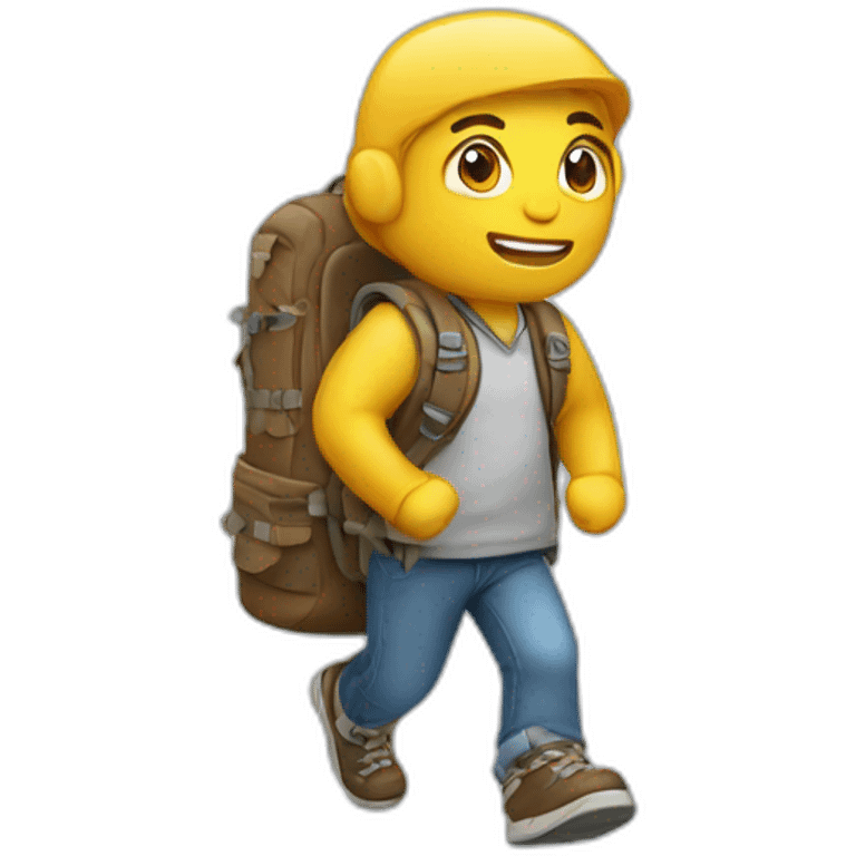 wlaking-with-backpack emoji