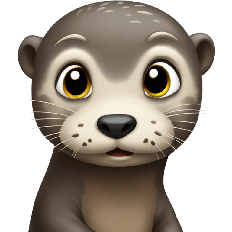 Confused otter ￼￼ emoji