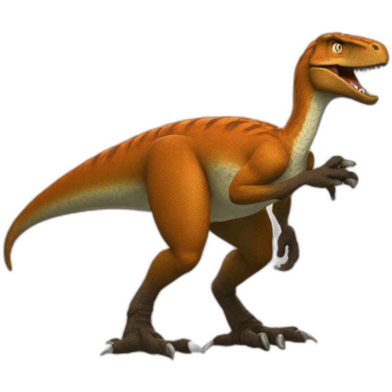 Whisky drinking deinonychus super mario emoji