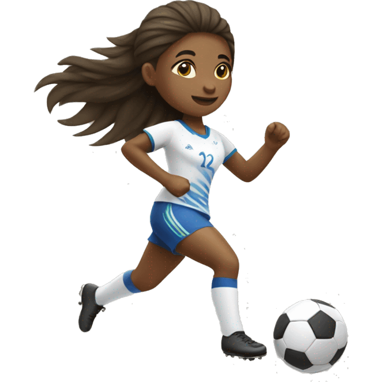 summer olympics girl playing soccer emoji