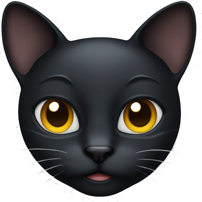 Black cat face  emoji