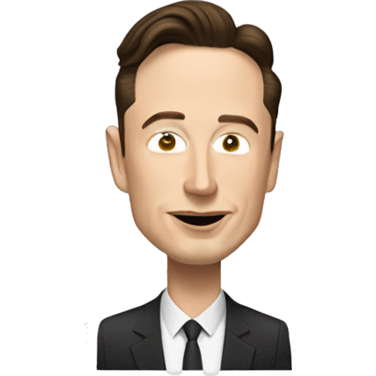 Elon musk and tesla emoji