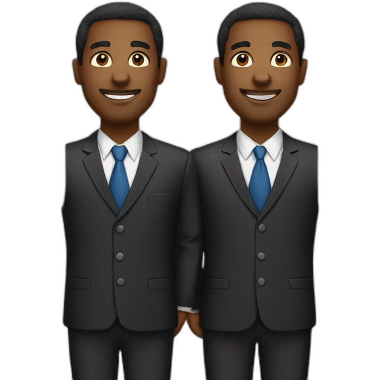 2 black businessmen emoji