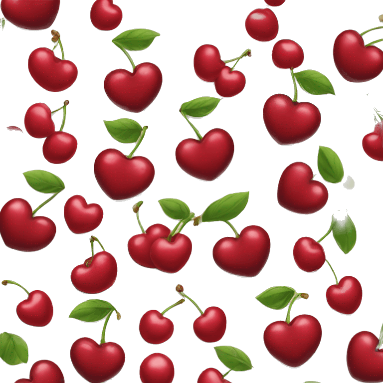 Cherry with love letters emoji