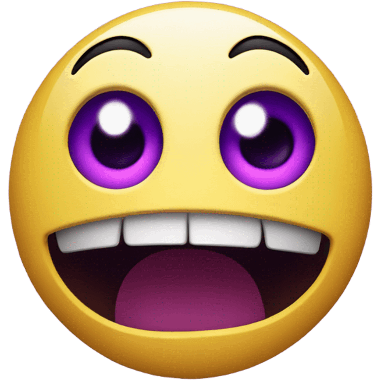 Scared emoji turning purple  emoji