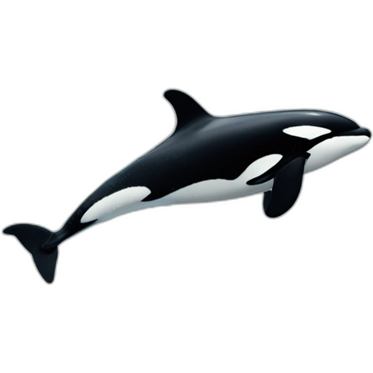 Orca surfacing water emoji