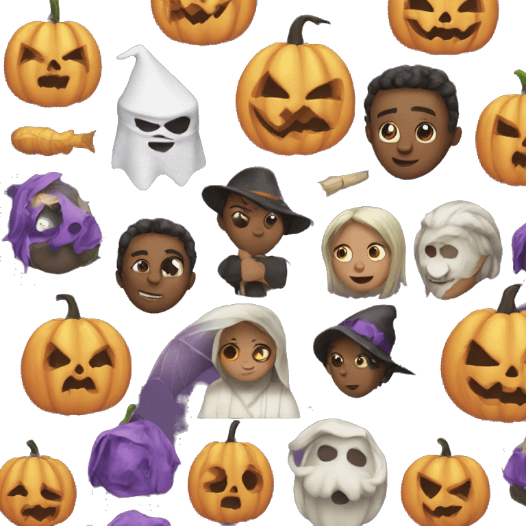 Juni on halloween emoji