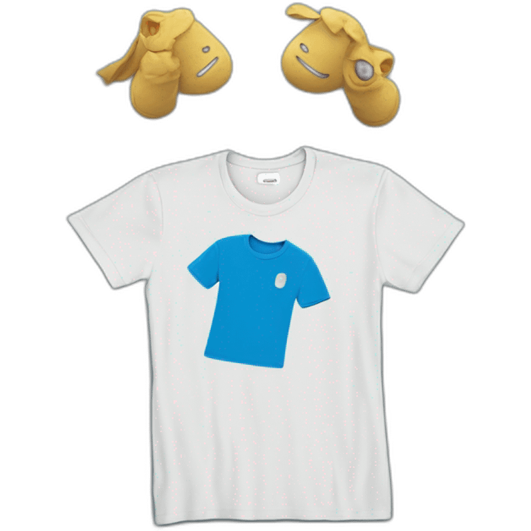 tintin blue tee shirt emoji