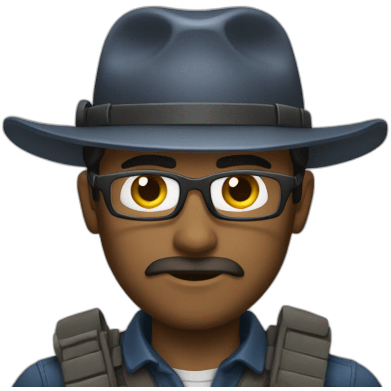 Una persona trabajando de vigilante  emoji