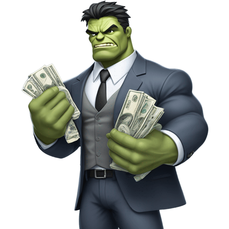 Joe fixit hulk offering money emoji