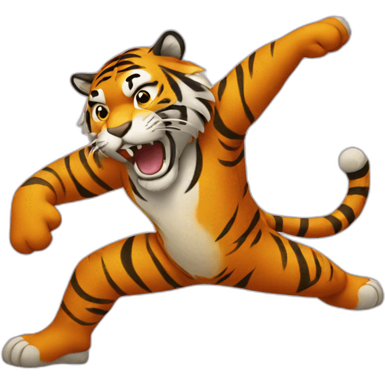 Dancing tiger  emoji