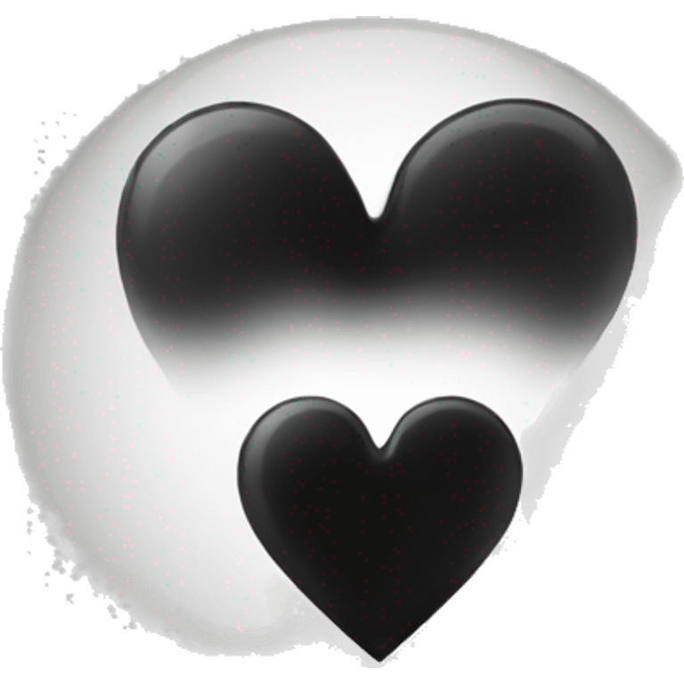 Black hearts emoji