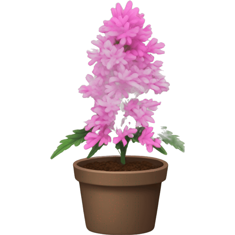 pink weed plant emoji