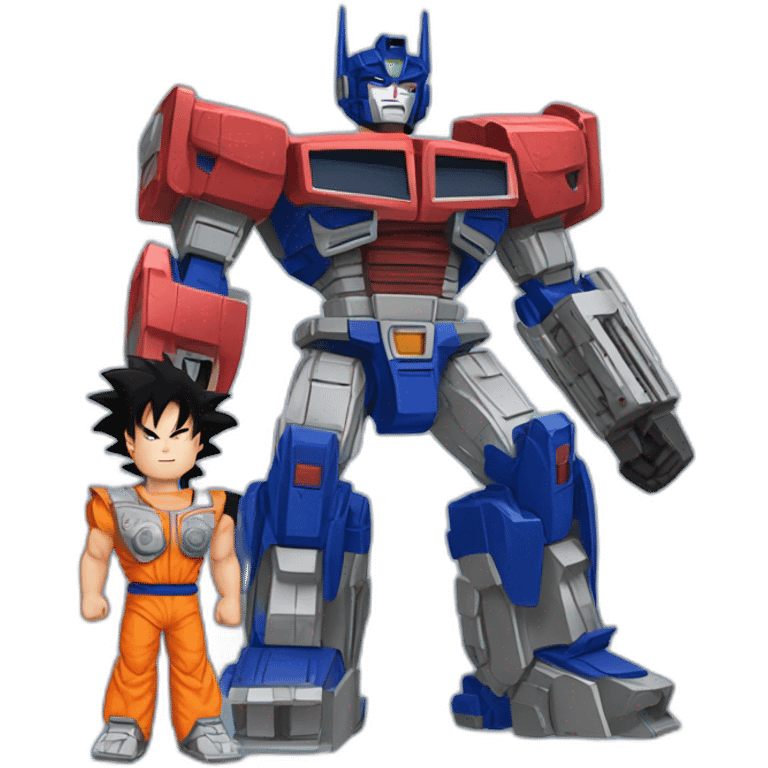 Optimus Prime and Son Goku emoji