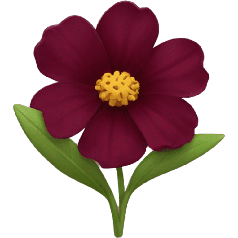 Burgundy flower emoji