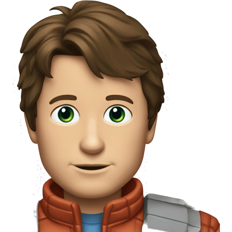 michael j fox marty mcfly back tot he future emoji