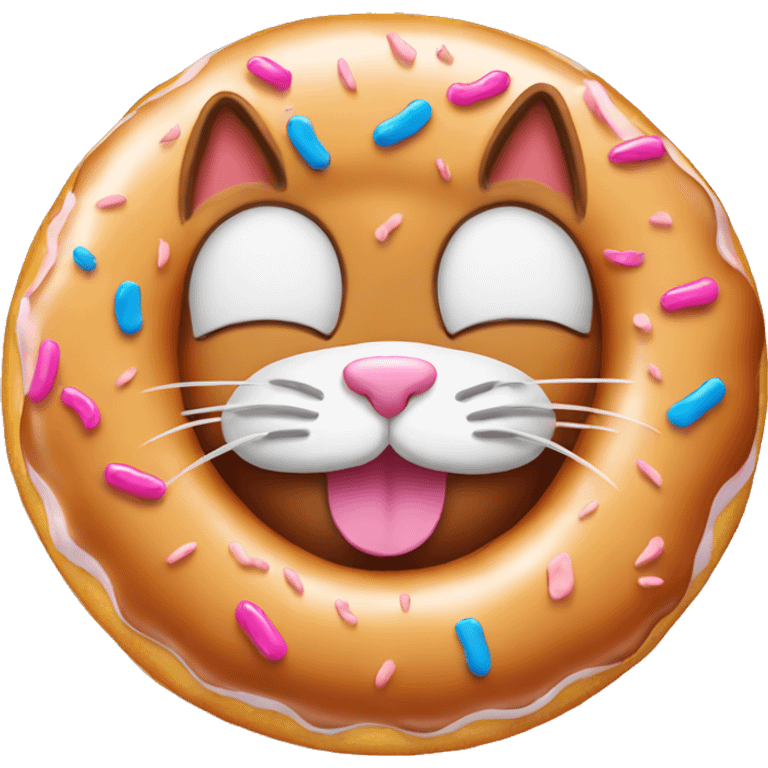 cat donut  emoji