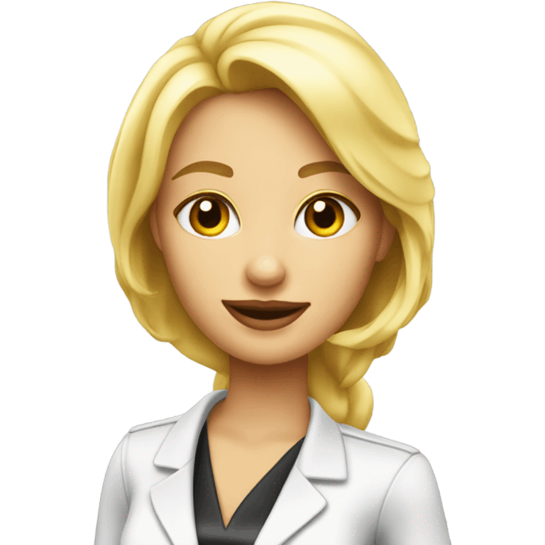 Blonde Cocktail waitress  emoji