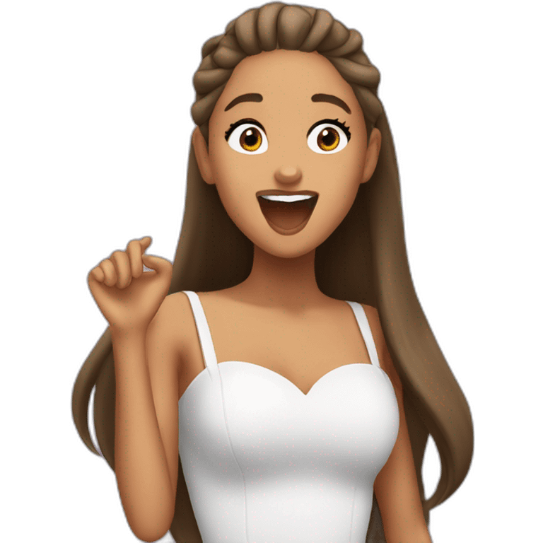 ariana grande singing emoji