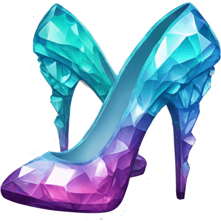 crystal high heels emoji