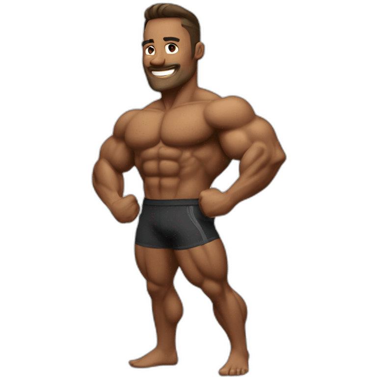 Bodybuilder posing emoji