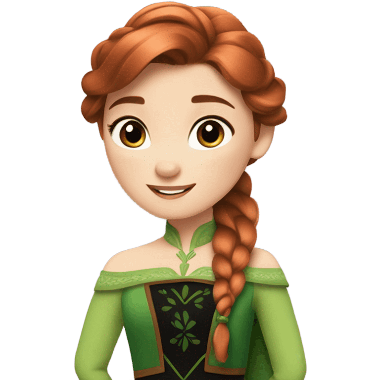 Anna from frozen emoji