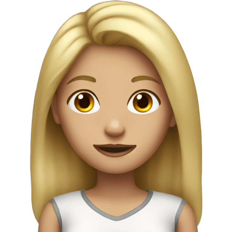 dirty blonde girl emoji