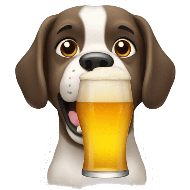 dog eat beer emoji