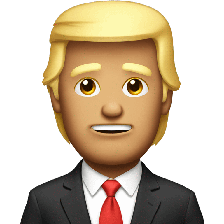   trump with hair emoji