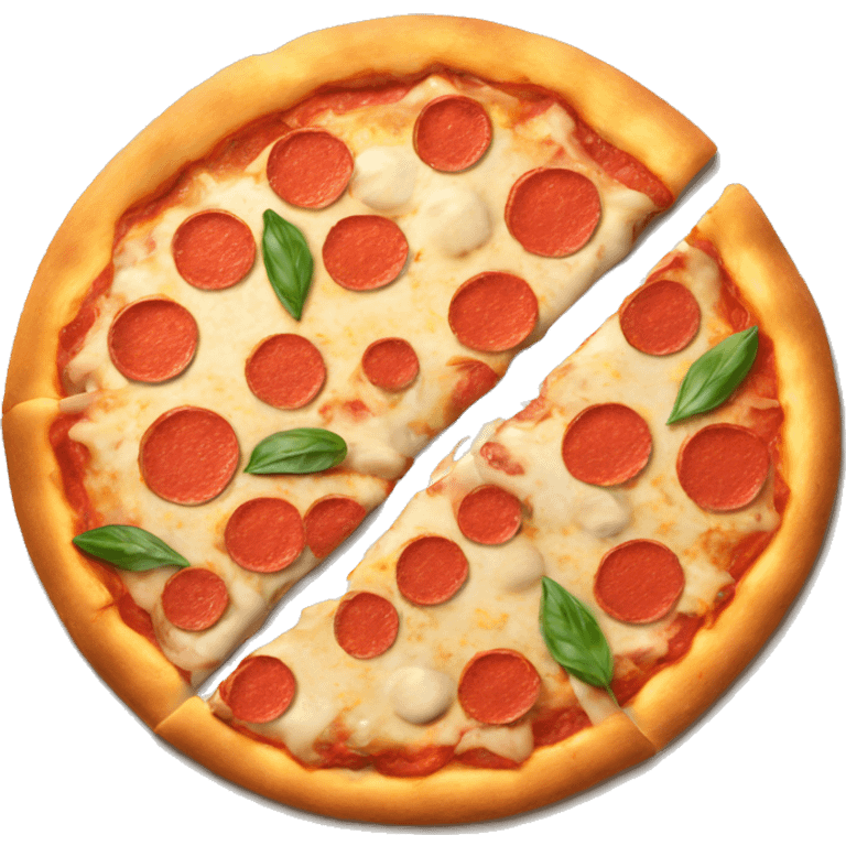 A pizza with harddr drives on it emoji