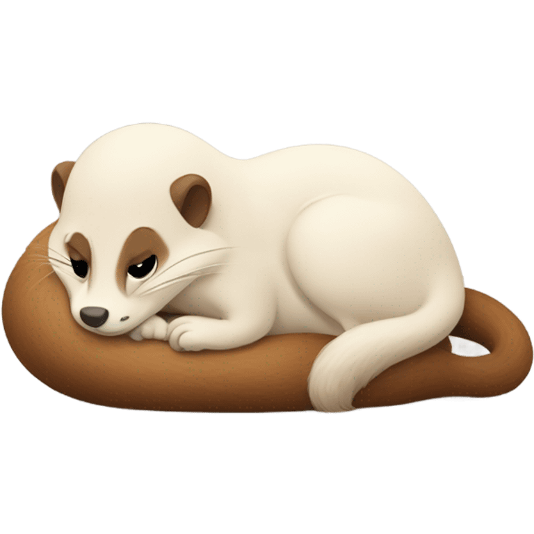 sleepy weasel emoji