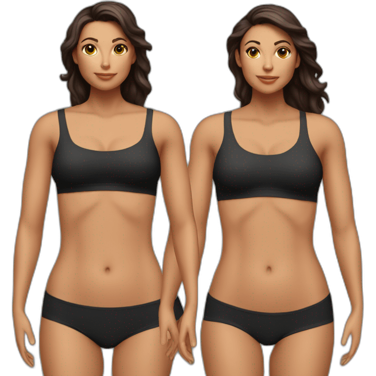 Body sculpting before & after emoji