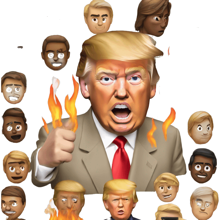 trump saying you are fire emoji