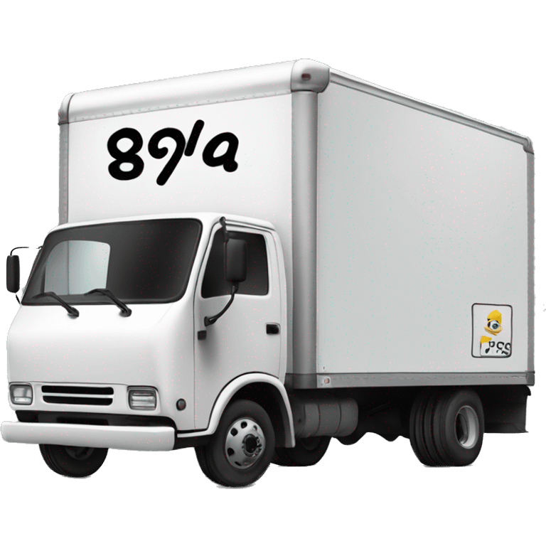 Box truck with “PGS” letters on the side emoji