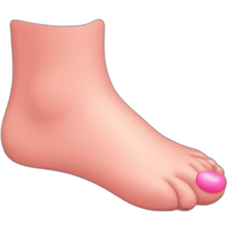 pink feet emoji