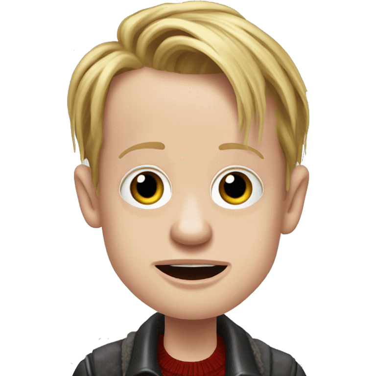 Macaulay Culkin from the movie Home Alone realistic emoji