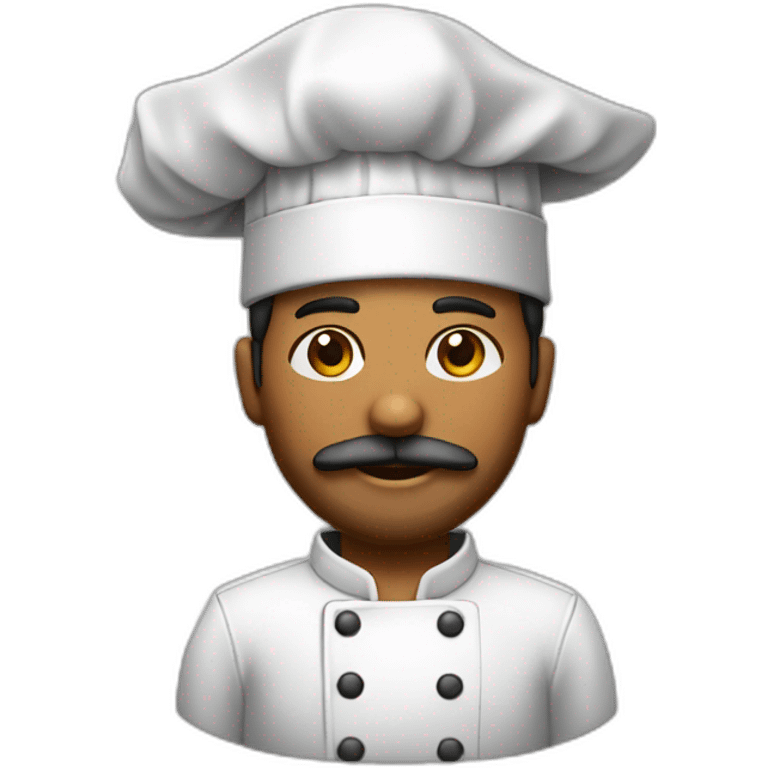 Chef con barba sombrero negro emoji