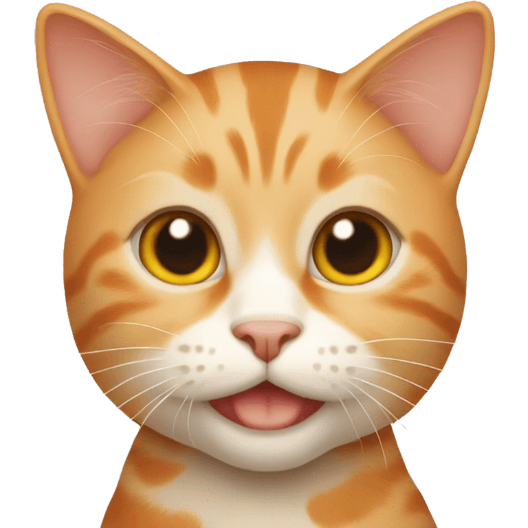 Orange and beige cat emoji