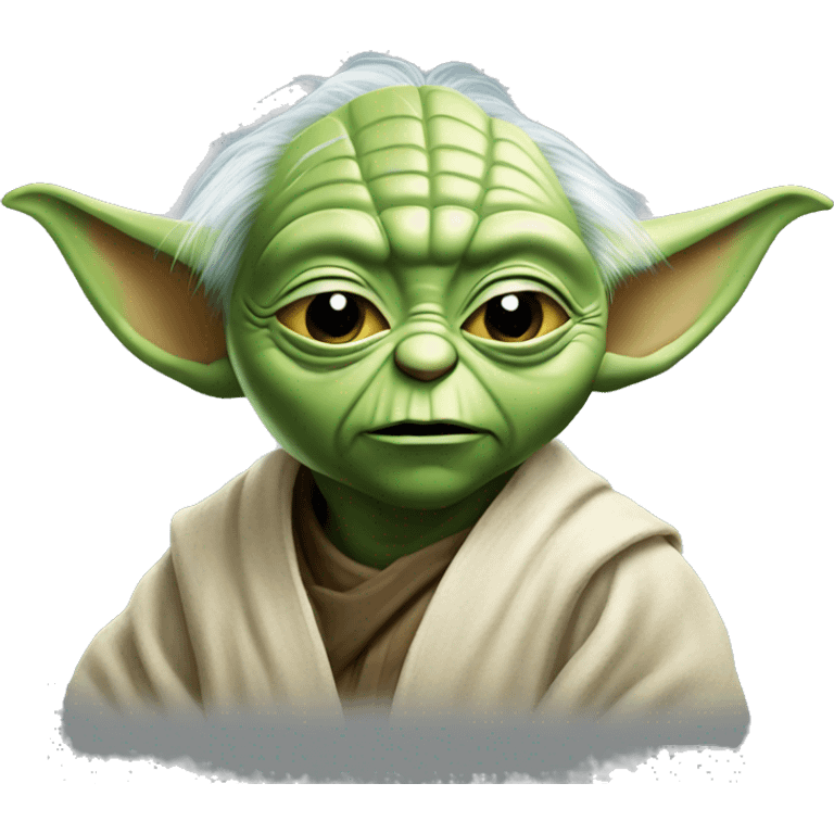 yoda winking emoji