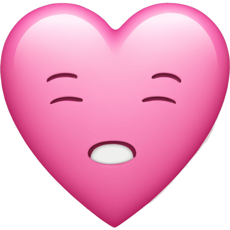 A pink heart emoji